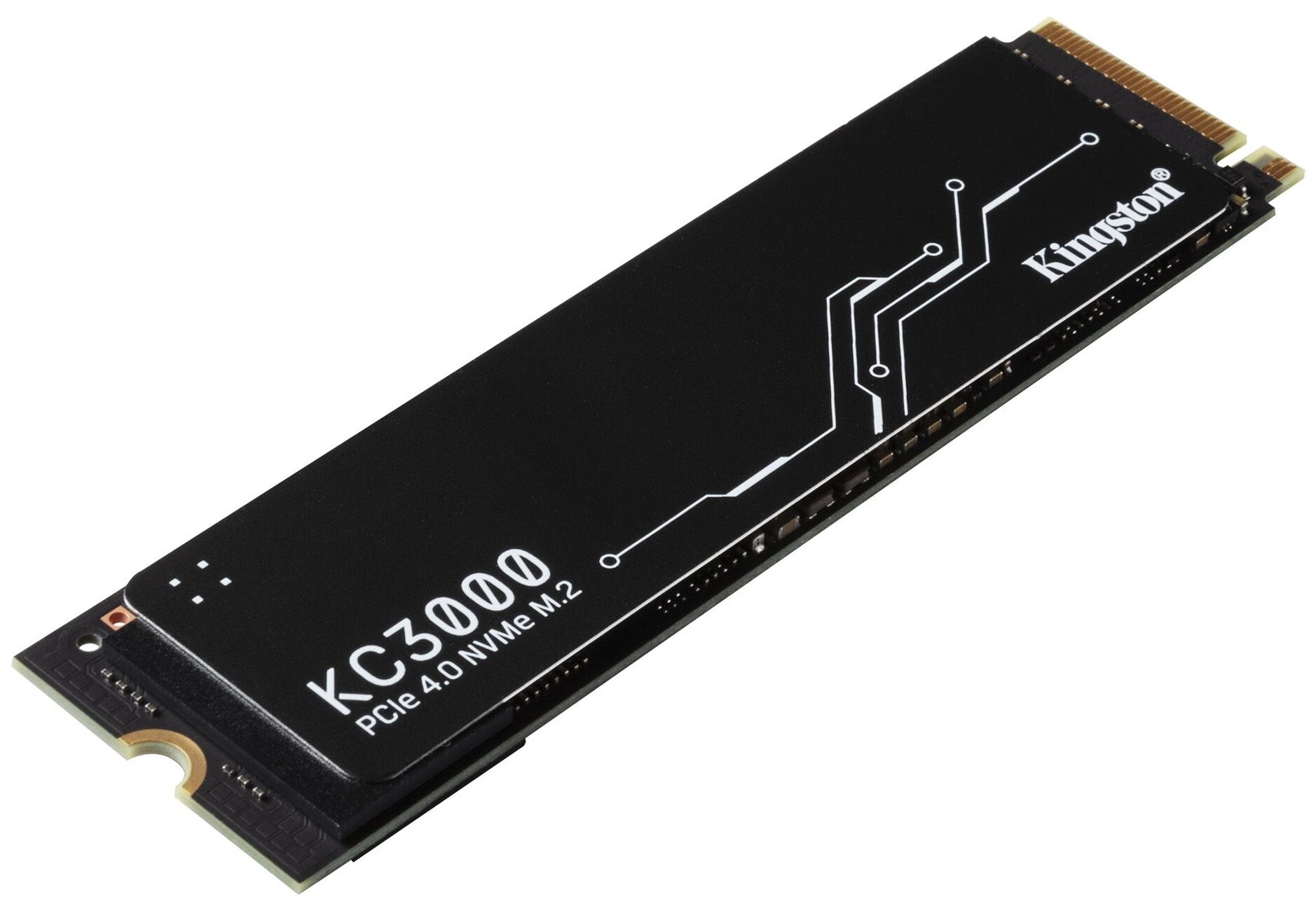 Накопитель SSD M.2 2280 Kingston KC3000 4TB PCI-E 4.0 x4 NVMe 3D TLC 7000/7000MB/s IOPS 1000K/1000K MTBF 2M 3,2 PBW graphen heatsink - фото №2