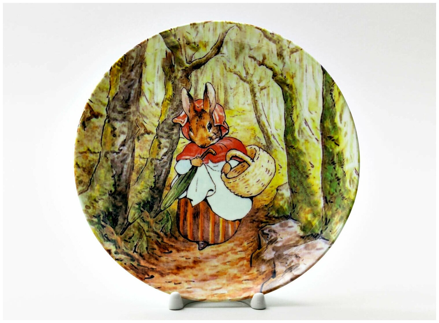 Декоративная тарелка Поттер Беатрикс Крольчиха с корзинкой