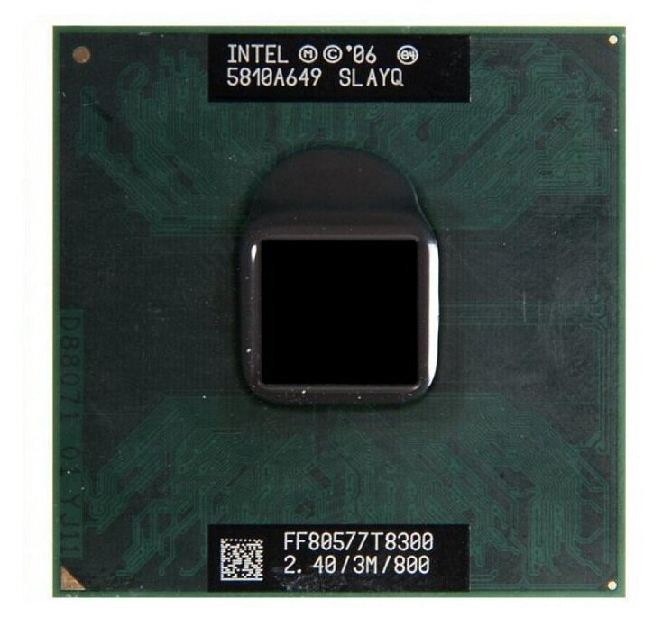 Процессор Intel Core 2 Duo Mobile T8300 Penryn 2 x 2400 МГц, OEM