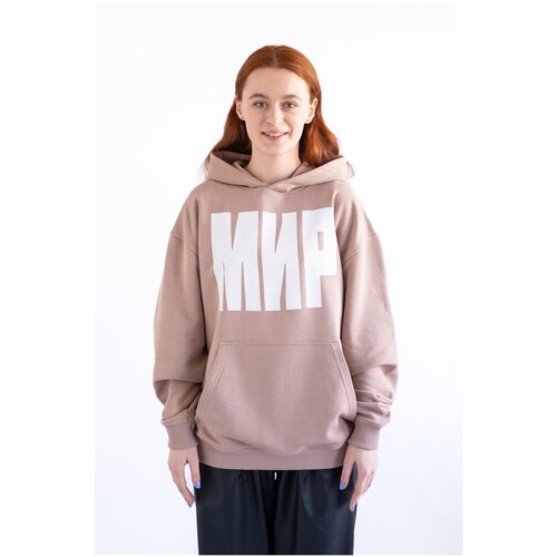 фото Худи женское оверсайз родина худи женское оверсайз, мир, коричневый женщины hood_w-peace-012 s
