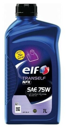 Tranself Nfx Sae 75w (1l)_масло Трансмиссионное! Api Gl-4, Аналог Tranself Nfj/ Nfp 75w-80 ELF арт. 223519