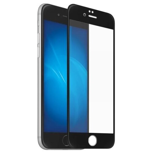 Защитное стекло ZIBELINO для iPhone 7 Plus/8 Plus для Apple iPhone 8 Plus, Apple iPhone 7 Plus, 1 шт., прозрачный/черный 