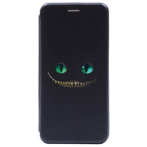 фото Чехол-книжка book art jack для samsung galaxy a71 с принтом "cheshire cat" черный gosso