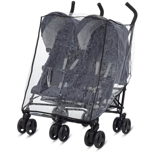 Inglesina Дождевик на коляску для двойни Twin Swift, прозрачный дождевик для коляски для двойни bambola пвх