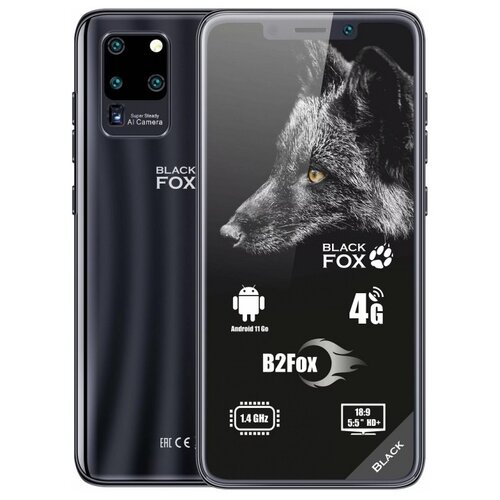 Смартфон BLACK FOX B2 Fox 5,5 дюймов, 4G, 1+8 Гб, цвет графит