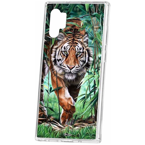 фото Чехол на samsung galaxy note 10 plus / note 10+ kruche print крадущийся тигр / чехол для samsung / чехол с рисунком / чехол с принтом / чехол для самсунг / чехол для самсунг / бампер на гелакси / чехол накладка для гэлэкси / противоударная накладка для samsung galaxy / защита для galaxy / защита на samsung / cиликоновый чехол для samaung galaxy / пластиковый чехол на самсунг / защитный чехол для самсунг / чехольчик / защита телефона / ударопрочный чехол / галакси кruче