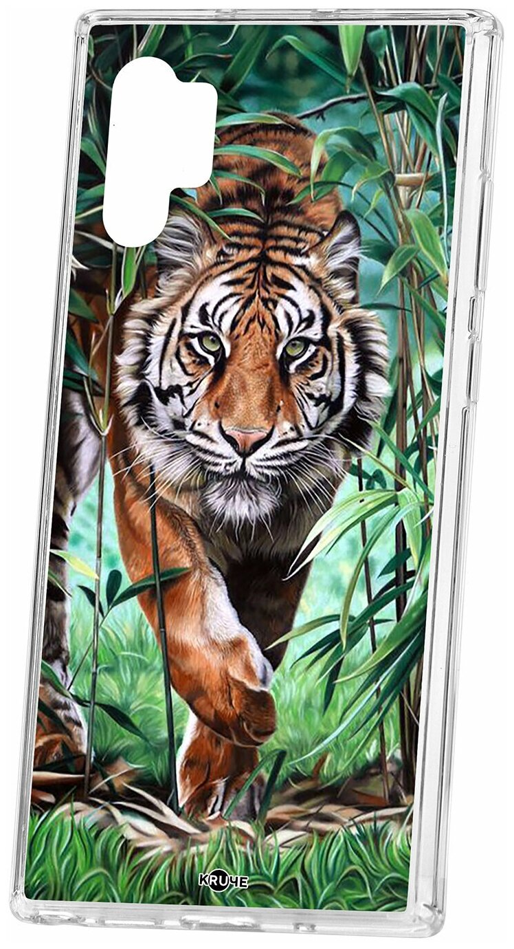 Чехол для Samsung Galaxy Note 10+ Kruche Print Крадущийся тигр