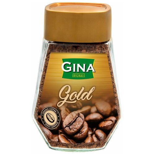 Кофе растворимый сублимированный Gina Gold, 200 г