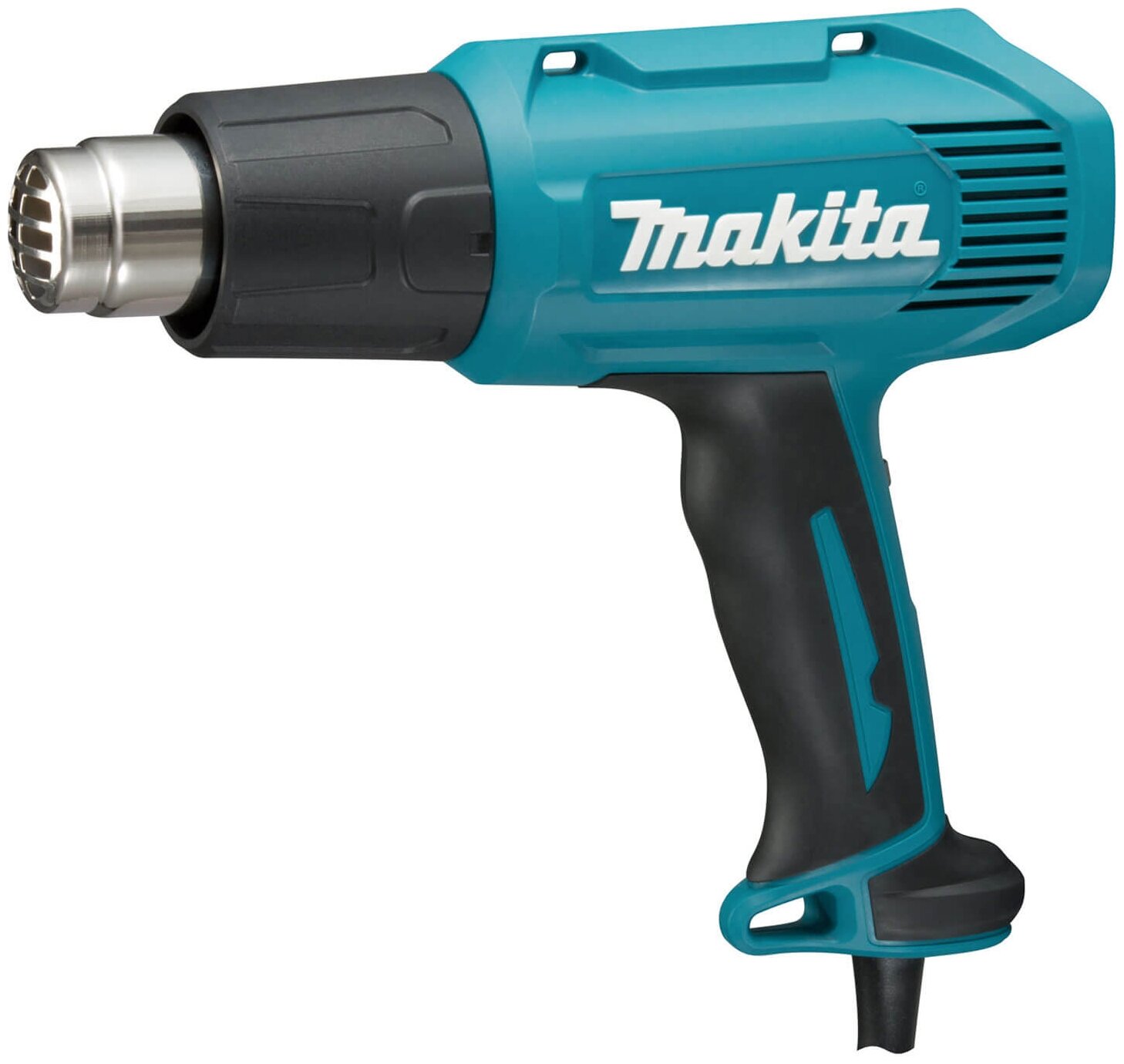 Строительный фен Makita HG5030K, без аккумулятора, 1600 Вт синий