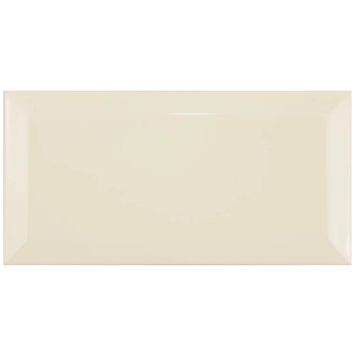 Керамическая плитка (глянцевая), настенная Bela Vista Biselado crema 10x20 см (1 м²) керамическая плитка mayolica victorian tissue crema настенная 28x70 см