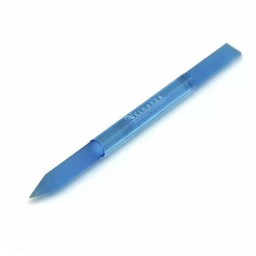 Купить Velganza, Пилка-карандаш для коррекции ногтевой пластины и удаления кутикулы, синяя, синий, стекло