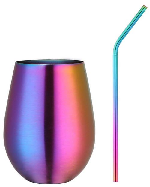 Стильный коктейльный стакан фиолетовый