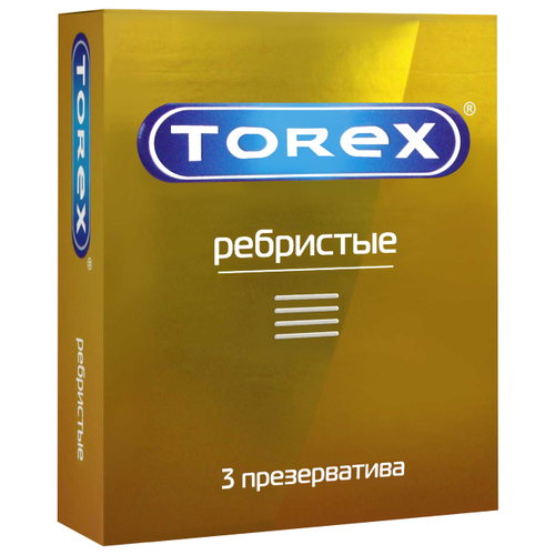 Презервативы TOREX Ребристые, 3 шт. презервативы torex ребристые 12 шт