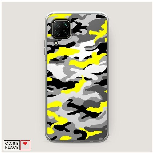 фото Силиконовый чехол "черно белый камуфляж" на huawei nova 7i / хуавей нова 7i case place