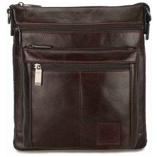 Мужская сумка-планшет из натуральной кожи «Роджер» M1554 Brown
