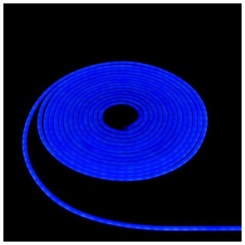 Гибкий неон Luazon Lighting 6 ? 12 мм, Ip65, 10 м, Smd2835, 120 LED/м, 12 В, свечение синее Luazon L .