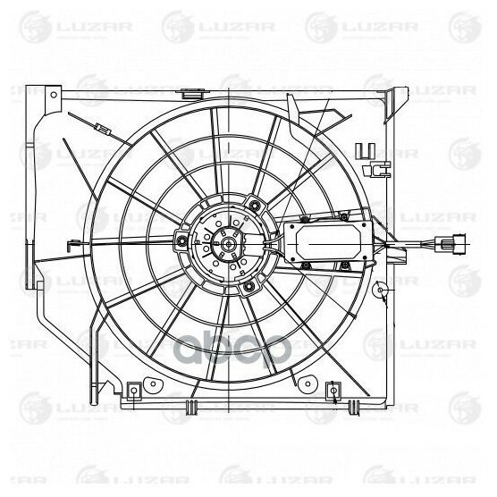 LUZAR LFK26118 1 Электровентилятор охлаждения BMW 3 LUZAR LFK 26118