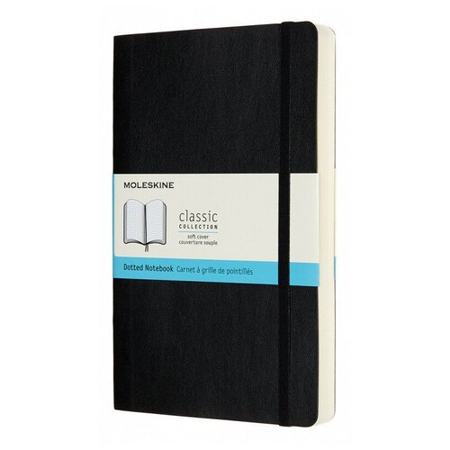 Блокнот Moleskine CLASSIC SOFT EXPENDED QP619EXP Large 130х210мм 400стр. пунктир мягкая обложка черный