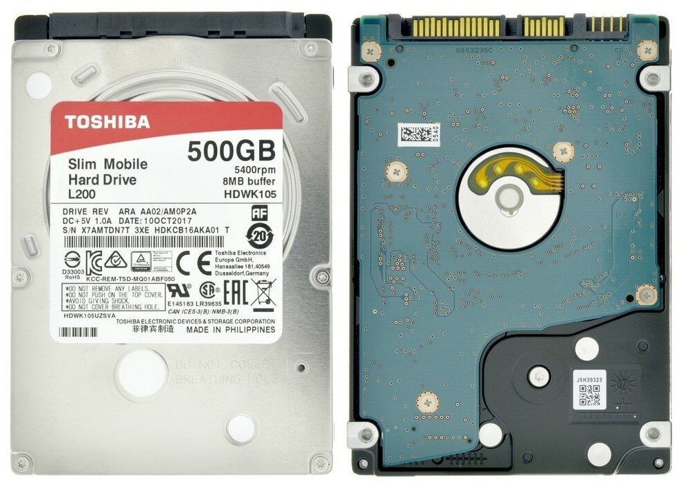 жесткий диск HDD 500ГБ, Western Digital Blue, WD5000LPCX - фото №3