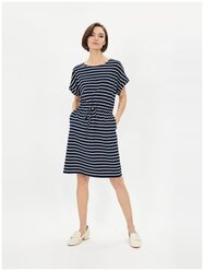 Платье Baon в морскую полоску, размер M, dark navy striped