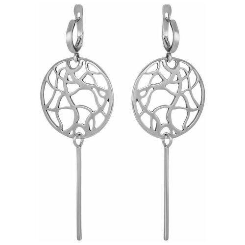 Серьги Яспис из серебра 