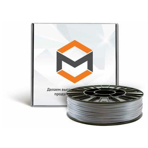 PLA пластик 1,75 мм 3DMall металлик серый