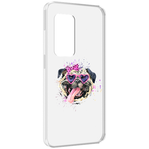 Чехол MyPads Веселая собака для UleFone Power Armor X11 Pro задняя-панель-накладка-бампер