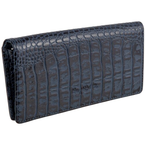 Портмоне, синее Sergio Belotti 7502 croco blue
