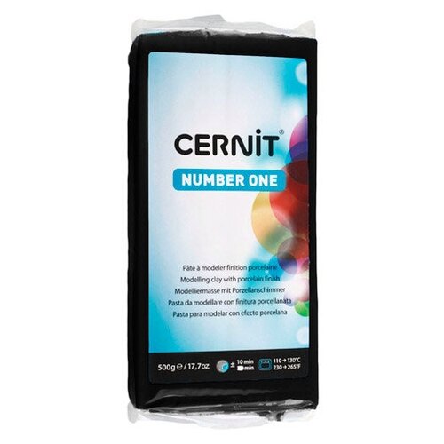 CE0900500 Пластика полимерная запекаемая 'Cernit № 1' 500гр. (100 черный)