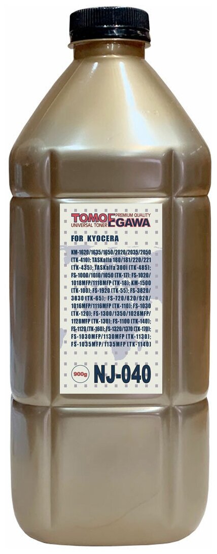 Тонер для kyocera универсал тип nj-040 (фл,900, tomoegawa) gold atm