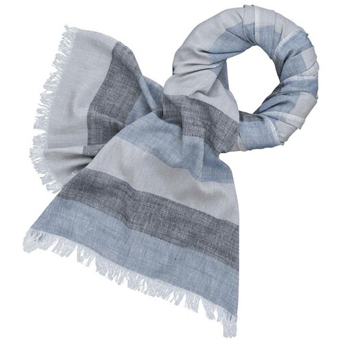 фото Шарф мужской lindenmann lindenmann размер:185 х 50 см цвет: голубой арт. 630133201