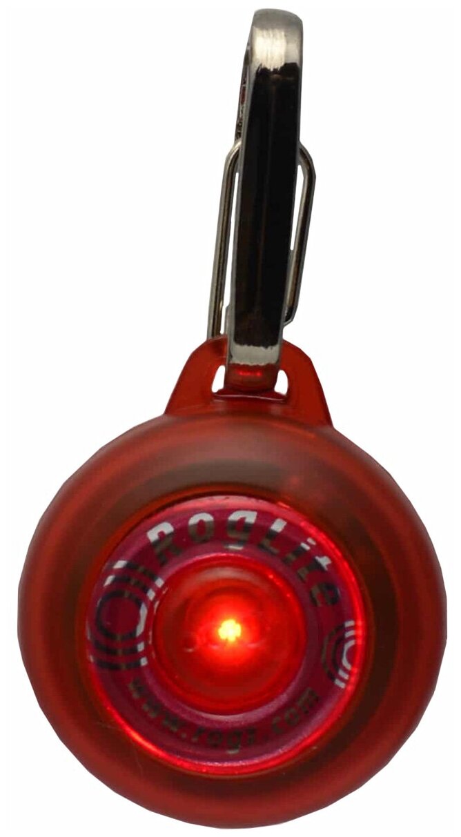 Подвеска светящаяся для животных Rogz Safety Light красная (1 шт)