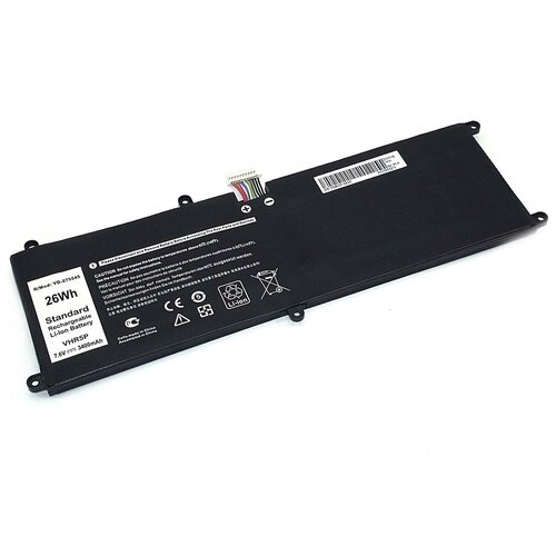 Аккумуляторная батарея для планшета Dell Latitude 11 5175 (VHR5P-2S1P) 7.6V 3400mAh OEM черная