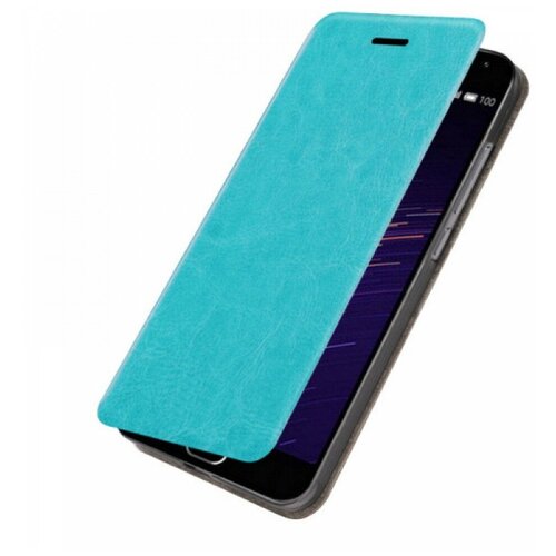 фото Чехол-книжка mypads для samsung galaxy a01 sm-a015f (2020) водоотталкивающий с мульти-подставкой на жесткой металлической основе бирюзовый