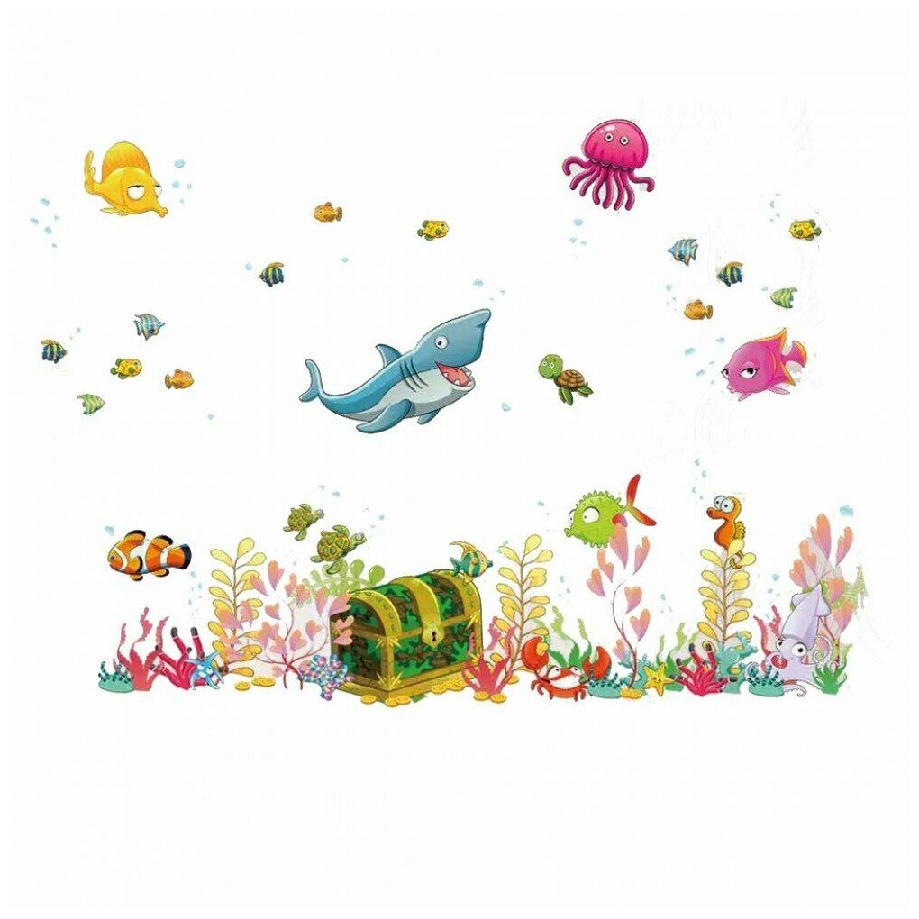 Наклейки на стену На глубине 30х90 см