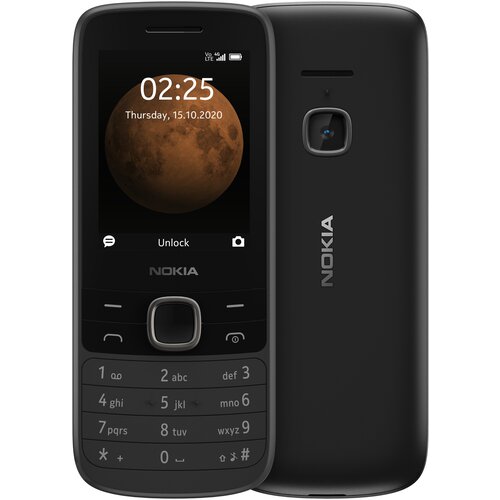 Телефон Nokia 225 4G Dual Sim, Dual nano SIM, черный телефон nokia 105 4g ds 2021 dual nano sim полярная ночь