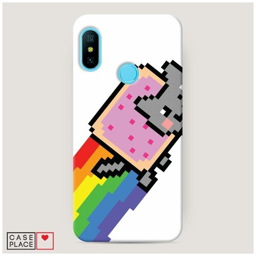 фото Чехол пластиковый xiaomi mi a2 lite радуга пиксель case place