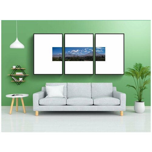 фото Набор модулных постеров для интерьера "вулканы, мисти, чачани" 60x90 см. в тубусе, без рамки lotsprints