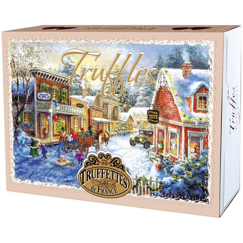 Подарочный набор Chocmod Truffettes de France Christmas Шоколадные конфеты трюфели Fancy классические в новогодней упаковке, 500 г