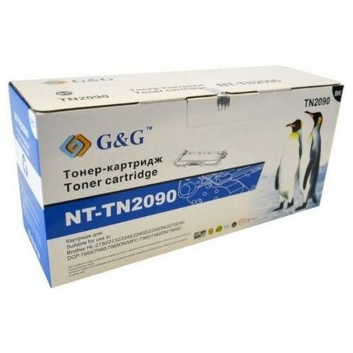 G&G Картридж лазерный G&G NT-TN2090 черный (1000стр.) для Brother HL-2130/2240/2250DN;DCP-7055/7060/7065DN;MFC-7360/7460DN картридж tn2080 для brother hl 2130 dcp 7055 1 2k black aquamarine white