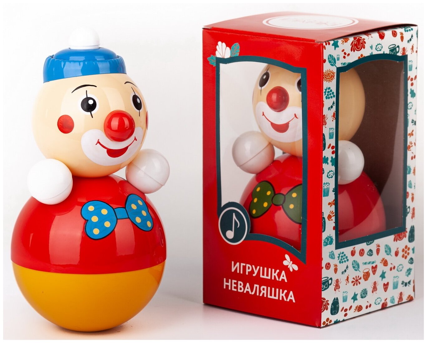 Неваляшка игрушка "Клоун"