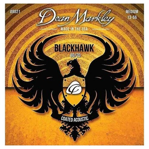 Струны Dean Markley DM8021 Blackhawk 80/20 13-56 для акустической гитары