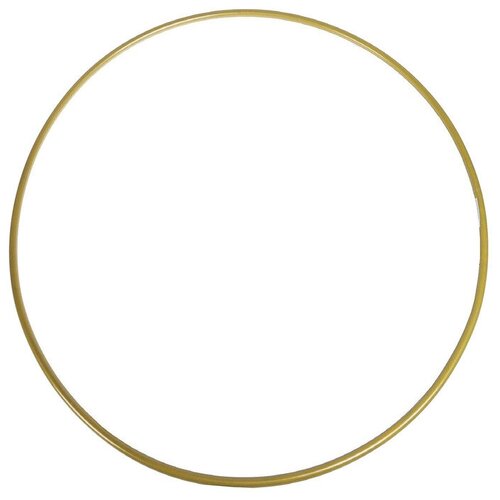 фото Обруч гимнастический, стальной, d=90 см, стандартный, 900 г, цвет золотой сима-ленд