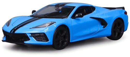 Maisto Машинка металлическая Chevrolet Corvette C8 2020, 1:24, голубая