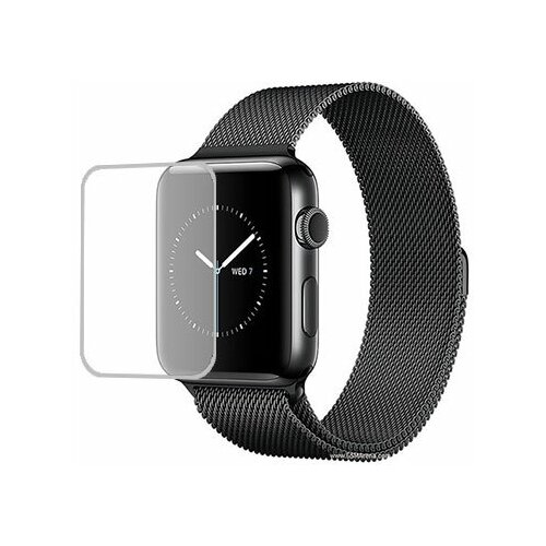 Apple Watch Series 2 42mm защитный экран Гидрогель Прозрачный (Силикон) 1 штука apple watch edition 38mm series 3 защитный экран гидрогель прозрачный силикон 1 штука