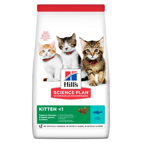 Hills science plan сухой корм для котят с тунцом (kitten tuna) 604173, 7,000 кг, 38223 hills science plan kitten tuna сухой корм для котят для здорового роста и развития с тунцом 300 г