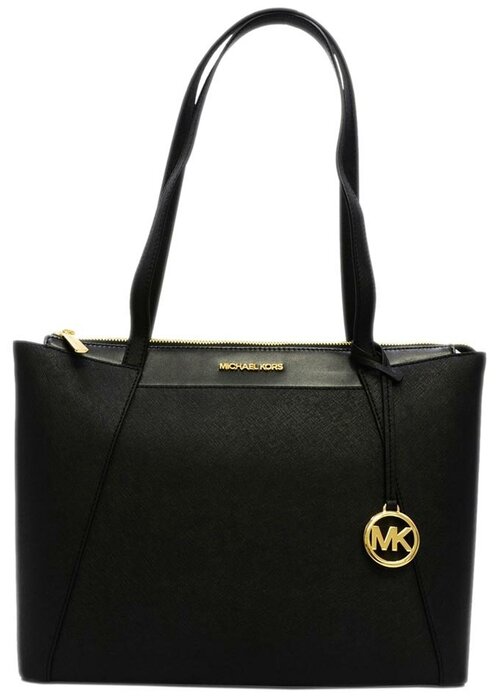 Сумка  шоппер MICHAEL KORS, натуральная кожа, черный