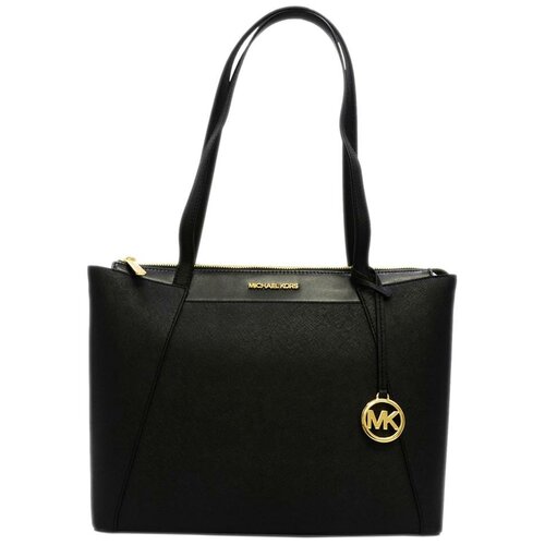 Женская кожаная сумка Michael Kors 38H9CN2T2L-BLACK