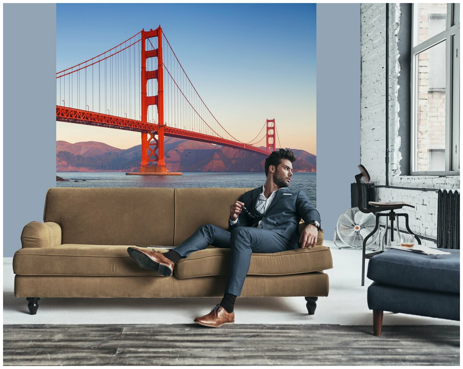 Фотообои URBAN Design Мост Золотые Ворота в Сан-Франциско, 300 x 270 см