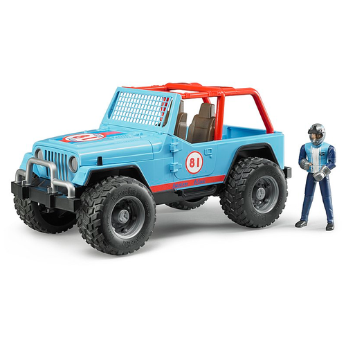 Купить Масштабная модель BRUDER 02-541 Внедорожник Cross Country Racer синий с гонщиком